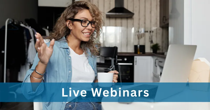 Les webinaires en direct vous permettent d'obtenir des réponses à vos questions de la part d'experts